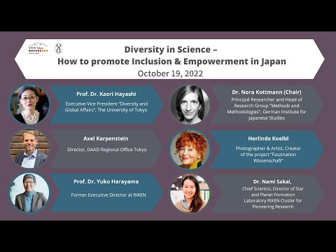Panel Discussion „Diversity in Science – How to promote Inclusion & Empowerment in Japan”